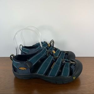 Keen - Newport H2 Sandal Shoe Blue Black Yellow - Youth 3